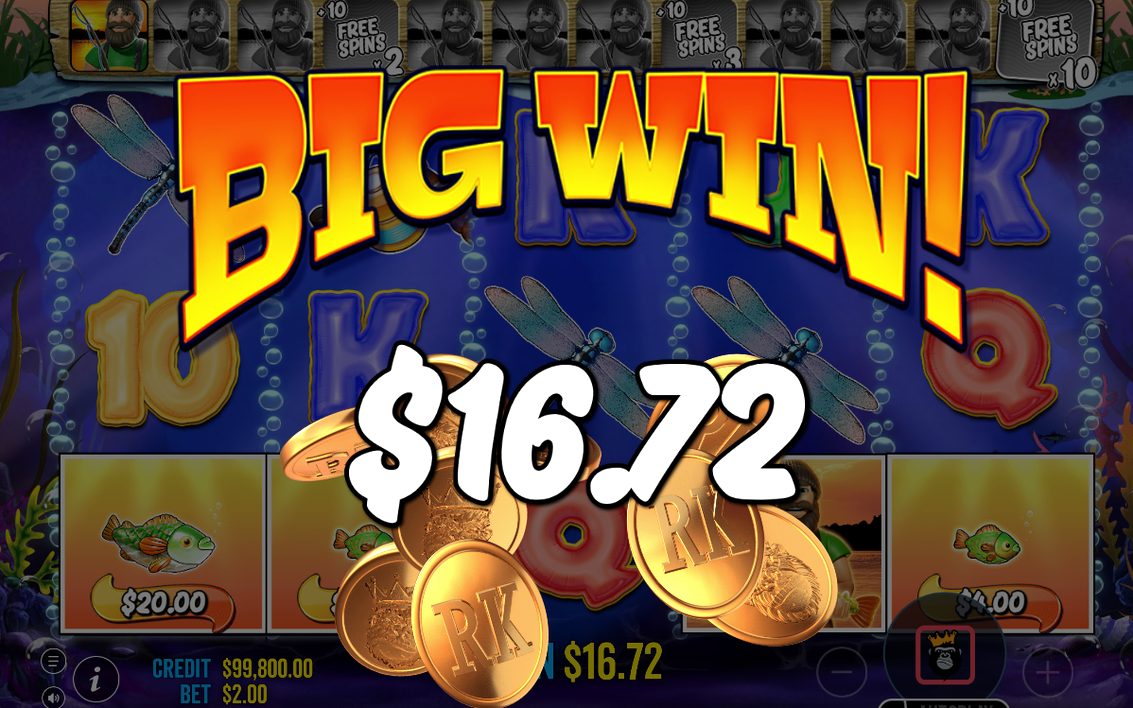 Free Spins screen after three SCATTER symbols land