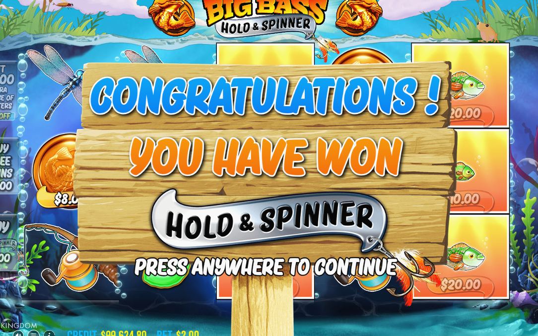 Hold & Spinner net with MONEY symbols and respins